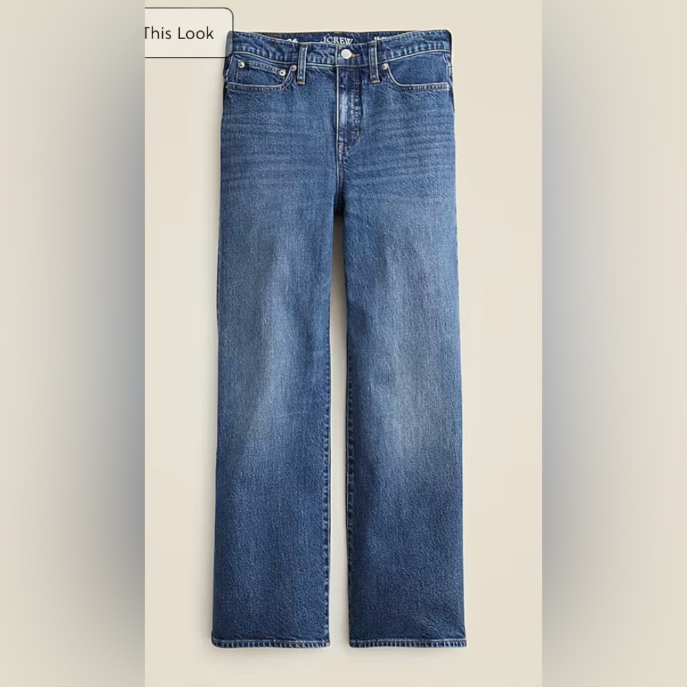 jcrew slim-wide jean in 1996 semi-stretch, size 29